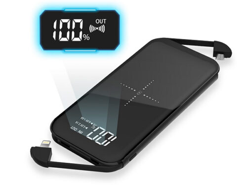 Εξωτερικη Μπαταρια Wireless Devia JU Series V3 με Οθονη 8000mAh Μαυρη