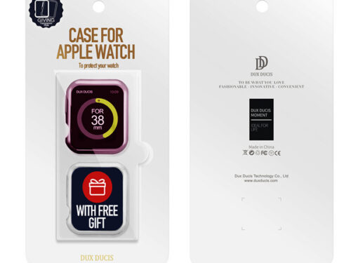 Θήκη TPU Για Apple Watch 38mm Series 2 / 3 Ροζ & Διάφανη