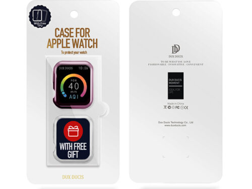 Θήκη TPU Για Apple Watch 40mm Series 4 / 5 Ροζ & Διάφανη