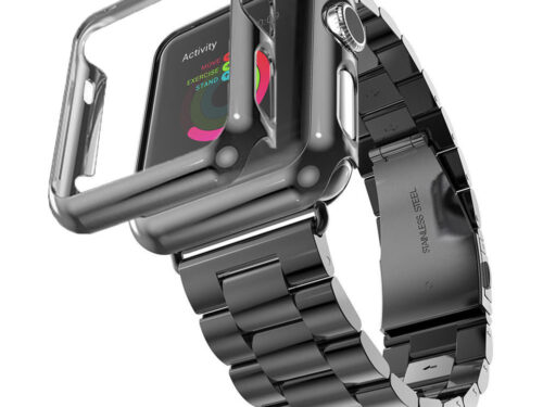 Θήκη TPU Για Apple Watch 42mm Series 2 / 3 Ασημί & Διάφανη