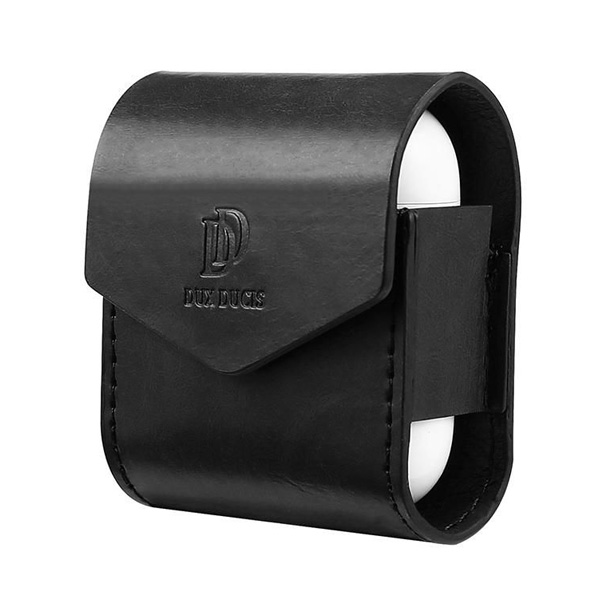 Θήκη Δερμάτινη με Μαγνήτη για Apple Airpods Μαύρη