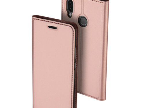 Θηκη Book DD Skin Pro Huawei P20 Lite Ροζ Χρυση