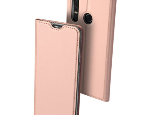 Θηκη Book DD Skin Pro Huawei P30 Lite Ροζ Χρυση