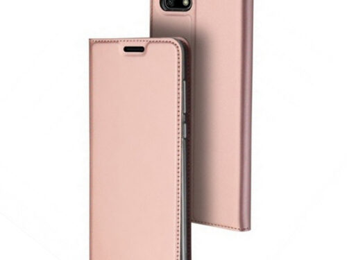 Θηκη Book DD Skin Pro Huawei Y5 2018 / Y5 2018 Prime Ροζ Χρυσο