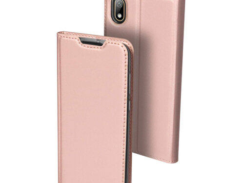 Θηκη Book DD Skin Pro Huawei Y5 2019 Ροζ Χρυση
