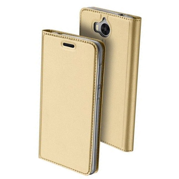 Θηκη Book DD Skin Pro Huawei Y6 2017 Χρυση