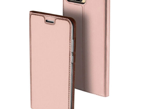 Θηκη Book DD Skin Pro Huawei Y6 2018 Ροζ - Χρυση