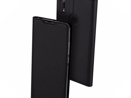 Θηκη Book DD Skin Pro Huawei Y6 2019 Μαυρη