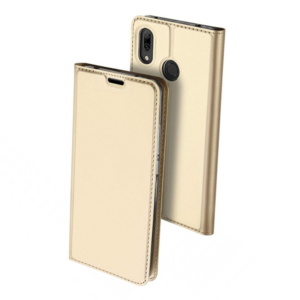 Θηκη Book DD Skin Pro Huawei Y7 2019 / Y7 2019 Prime Χρυση