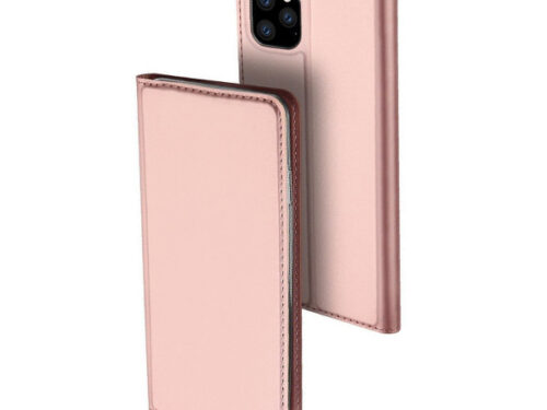 Θηκη Book DD Skin Pro Για Apple iPhone 11 Pro Max Ροζ Χρυση