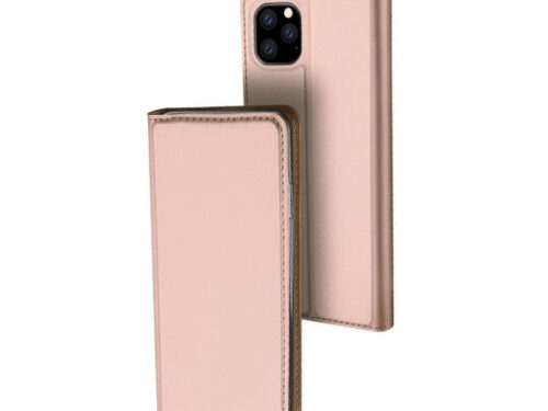 Θηκη Book DD Skin Pro Για Apple iPhone 11 Pro Ροζ Χρυση