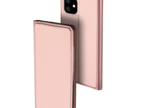 Θηκη Book DD Skin Pro Για Apple iPhone 11 Ροζ Χρυση