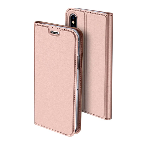 Θηκη Book DD Skin Pro Για Apple iPhone XR Ροζ Χρυσο