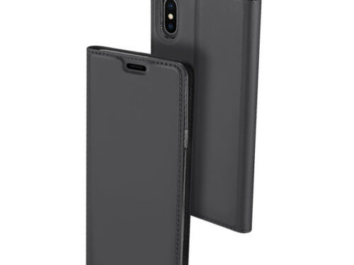 Θηκη Book DD Skin Pro Για Apple iPhone XS Max Ανθρακί