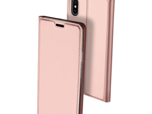 Θηκη Book DD Skin Pro Για Apple iPhone XS Max Ροζ Χρυσο