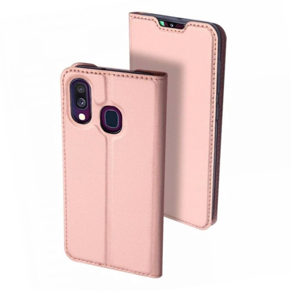 Θηκη Book DD Skin Pro Για Samsung Galaxy A40 Ροζ Χρυση Θηκη Book DD Skin Pro Για Samsung Galaxy A40 Ροζ Χρυση