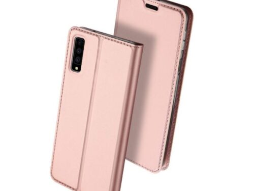 Θηκη Book DD Skin Pro Για Samsung Galaxy A7 2018 Ροζ Χρυση
