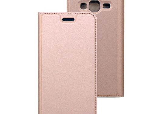 Θηκη Book DD Skin Pro Για Samsung J320 Galaxy J3 2016 Ροζ Χρυση