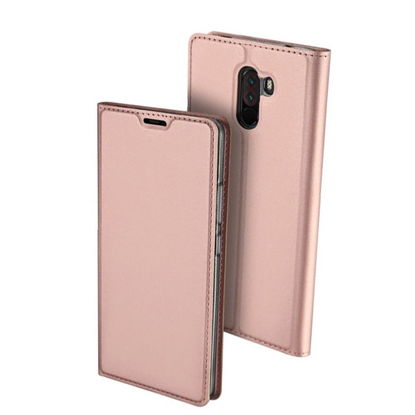 Θηκη Book DD Skin Pro Για Xiaomi Pocophone F1 Ροζ Χρυσο