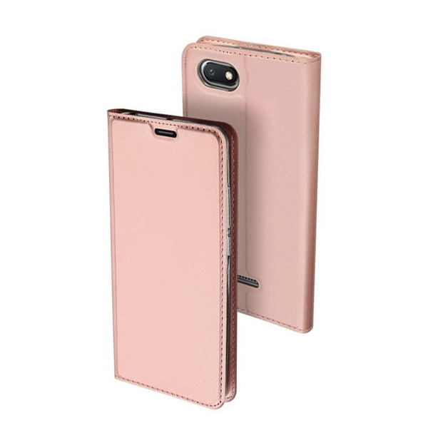 Θηκη Book DD Skin Pro Για Xiaomi Redmi 6A Ροζ Χρυση