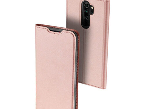 Θηκη Book DD Skin Pro Για Xiaomi Redmi Note 8 Pro Ροζ Χρυση