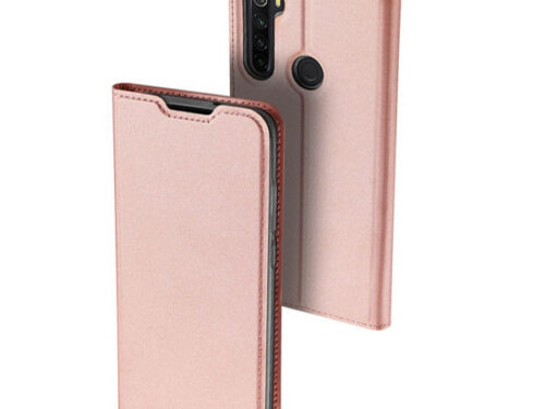 Θηκη Book DD Skin Pro Για Xiaomi Redmi Note 8 Ροζ Χρυσο