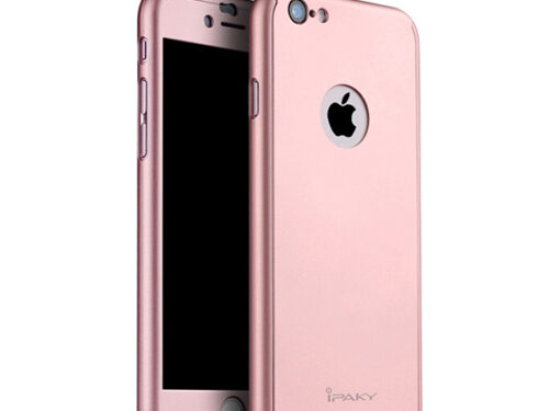Θηκη IPAKY Classic 360° για Apple iPhone 6+ Ροζ & Προστατευτικο Τζαμι