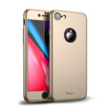 Θηκη IPAKY Classic 360° για Apple iPhone 8+ Χρυση & Προστατευτικο Τζαμι