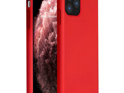 Θηκη Liquid Silicone για Apple iPhone 11 Pro Max Κοκκινη
