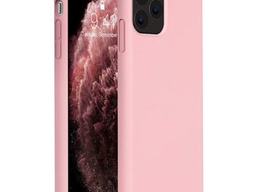 Θηκη Liquid Silicone για Apple iPhone 11 Pro Max Ροζ