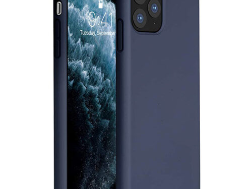 Θηκη Liquid Silicone για Apple iPhone 11 Pro Max Σκουρο Μπλε