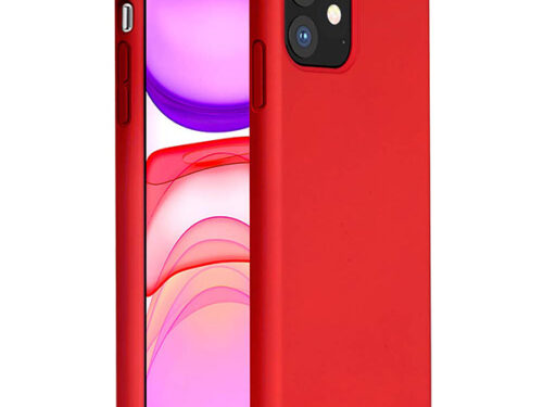 Θηκη Liquid Silicone για Apple iPhone 11 Κοκκινη