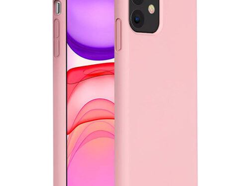 Θηκη Liquid Silicone για Apple iPhone 11 Ροζ