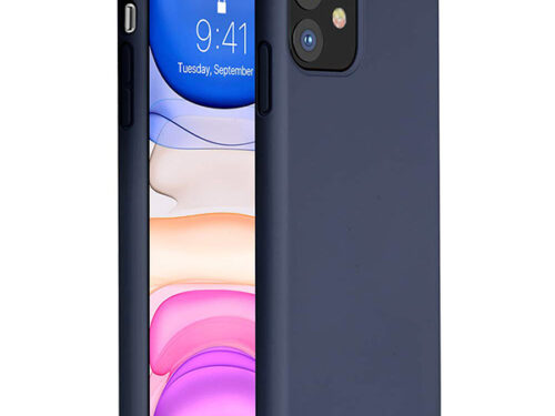 Θηκη Liquid Silicone για Apple iPhone 11 Σκουρο Μπλε