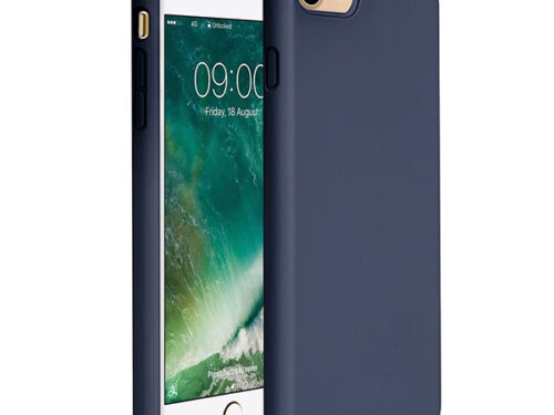 Θηκη Liquid Silicone για Apple iPhone 6+ / 6s+ Σκουρο Μπλε