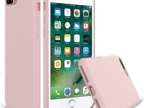 Θηκη Liquid Silicone για Apple iPhone 7+/8+ Ροζ