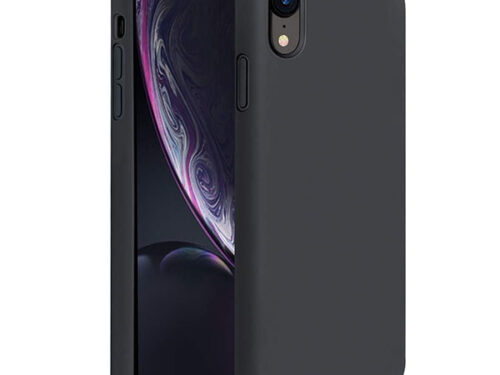 Θηκη Liquid Silicone για Apple iPhone XR Μαυρη