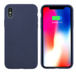 Θηκη Liquid Silicone για Apple iPhone X/Xs Σκουρο Μπλε