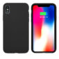 Θηκη Liquid Silicone για Apple iPhone Xs Max Μαυρη
