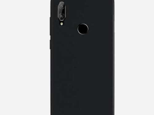 Θηκη Liquid Silicone για Huawei P smart 2019 Μαυρη