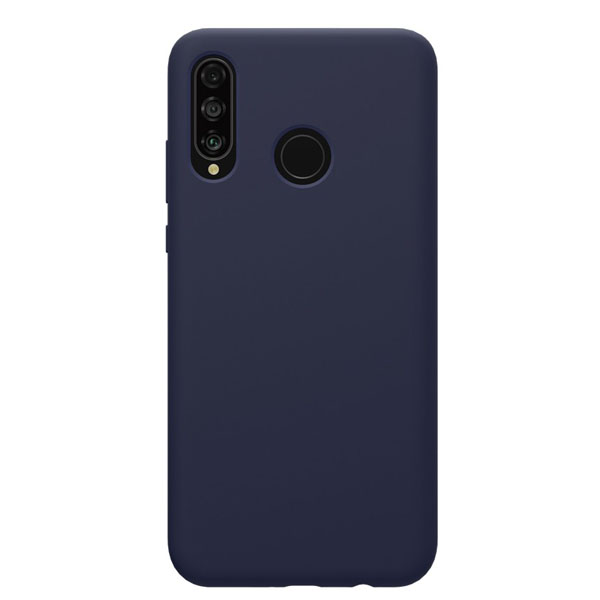 Θηκη Liquid Silicone για Huawei P30 lite Σκουρο Μπλε