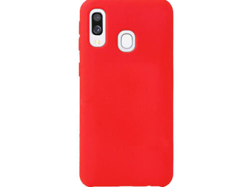 Θηκη Liquid Silicone για Samsung A405 Galaxy A40 Κοκκινη