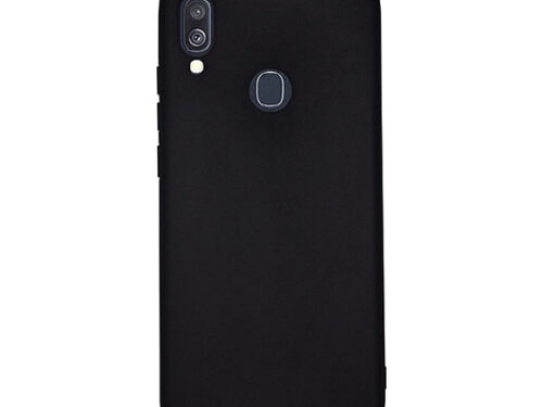 Θηκη Liquid Silicone για Samsung A405 Galaxy A40 Μαυρη