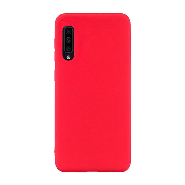 Θηκη Liquid Silicone για Samsung A505 Galaxy A50 Κοκκινη