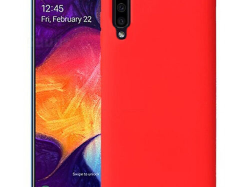 Θηκη Liquid Silicone για Samsung Galaxy A30s Κοκκινη