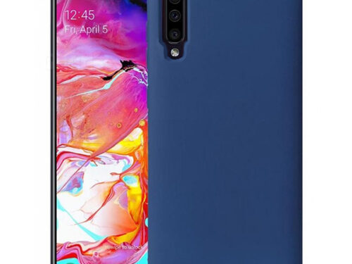 Θηκη Liquid Silicone για Samsung Galaxy A30s Σκουρο Μπλε