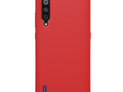 Θηκη Liquid Silicone για Xiaomi Mi 9 Lite Κοκκινη