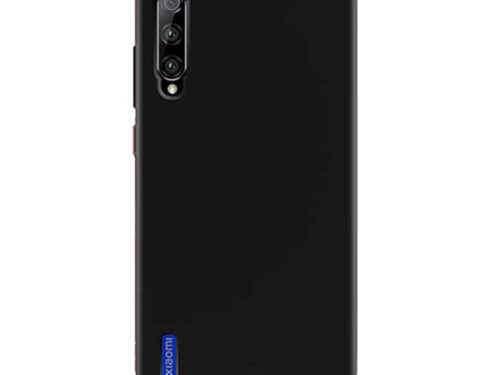 Θηκη Liquid Silicone για Xiaomi Mi 9 Lite Μαυρη