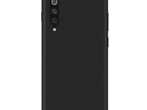 Θηκη Liquid Silicone για Xiaomi Mi 9 Μαυρη