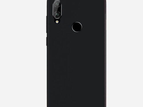 Θηκη Liquid Silicone για Xiaomi Redmi Note 7 Μαυρη